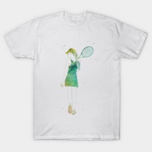 Tennis Player Girl T-Shirt